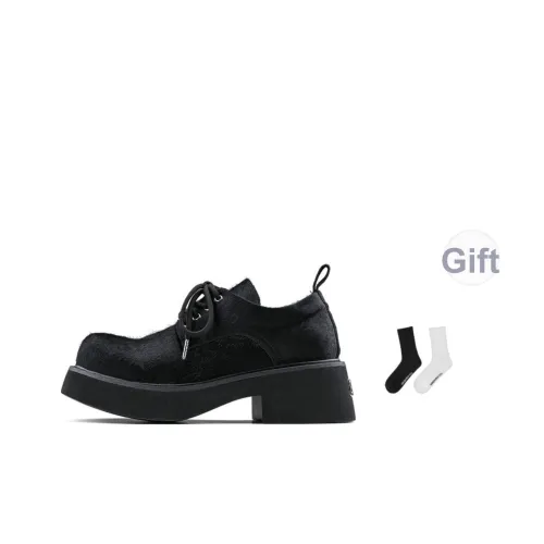 HANQIAORIJI Chunky Derby Обувь Мужская Черная