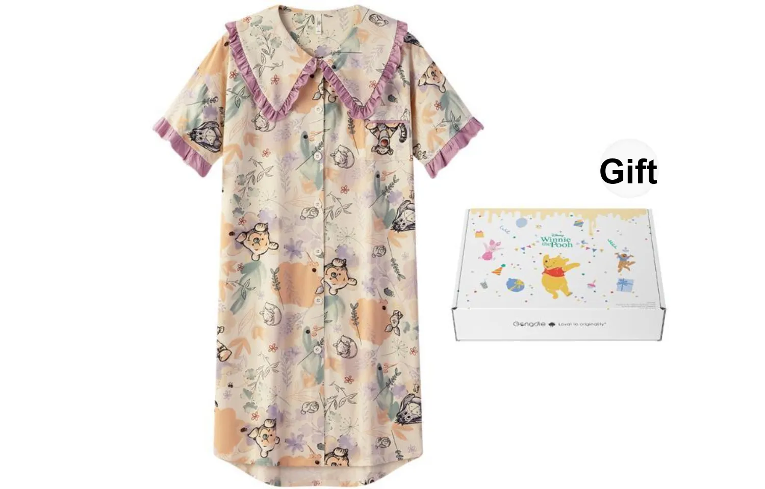 Gongdie x Disney/,, Nightgown Women's Multicolor Gift Box Set