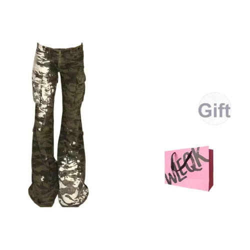 WLEQK Khaki Женские Джинсы