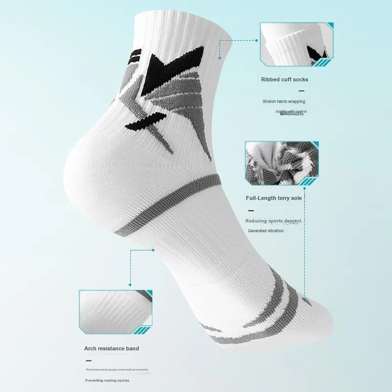 JIAZINI Basketball Socks Men's 3 Pack-1