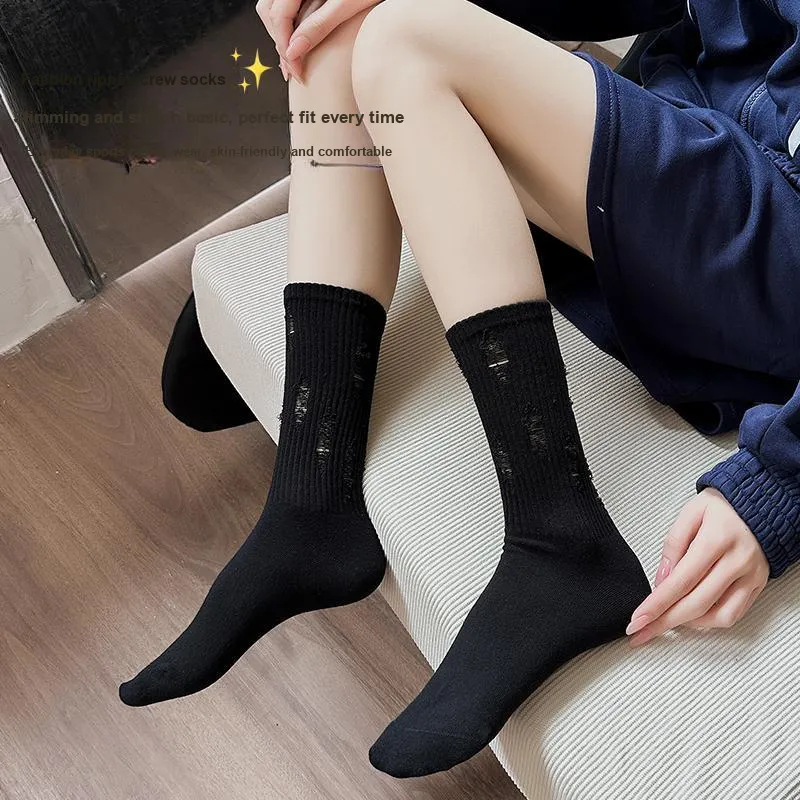 Lan Miao Mid Calf Socks Women's-11