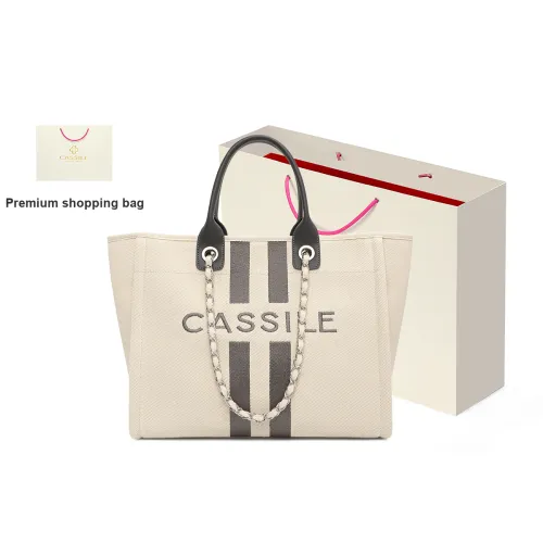 CASSILE Shoulder Bags Off White With Gray