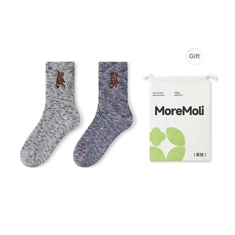 Moremoli Mid Calf Socks Women's 2 Pack-2