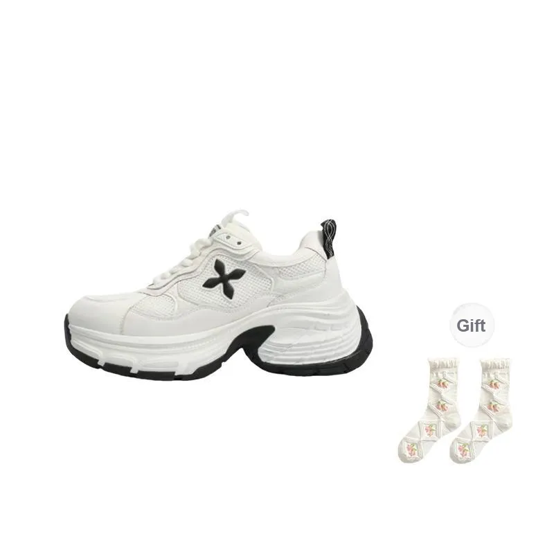 PARK DANCE Low Top Chunky Sneakers Women's Ecru-3
