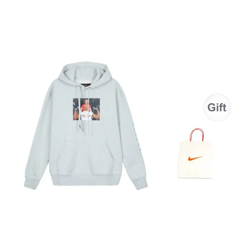 Jordan Sweatshirt Men's Gray Shopping Bag Included-0