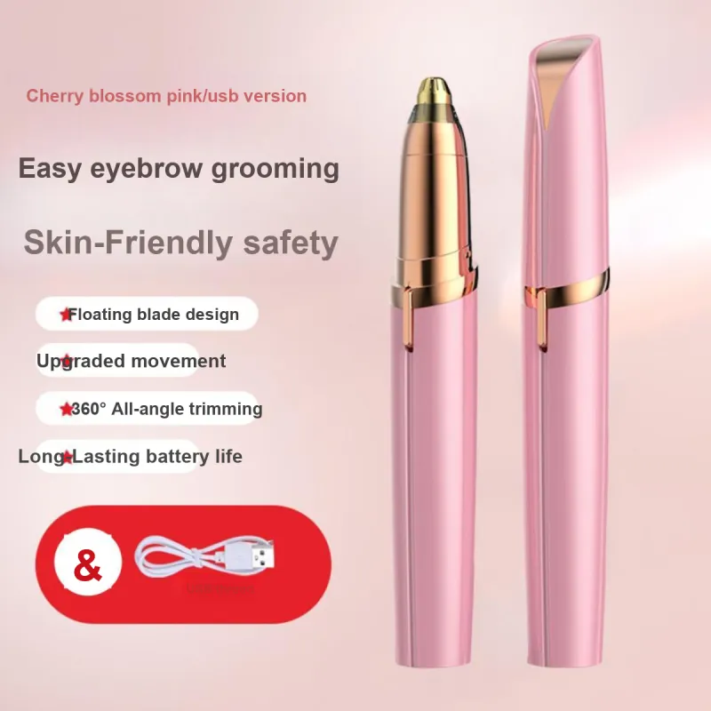 SHANGYELAMEILA Rechargeable Eyebrow Pencils Eyebrow Grooming Tool With Razor-8