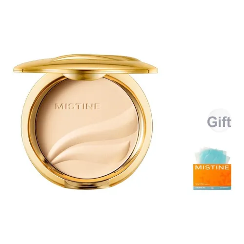 Mistine Golden Feather Powder Makeup Fixation Oil Control Smoothing Natural Matte Finish