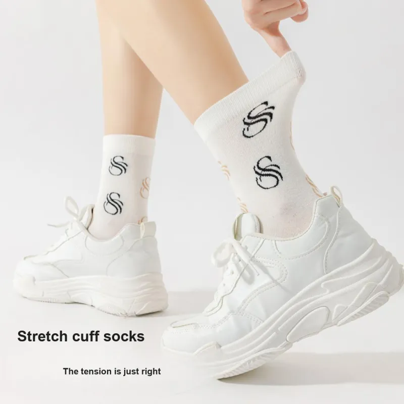 Shuya Mid Calf Socks Women's 4 Pack-2