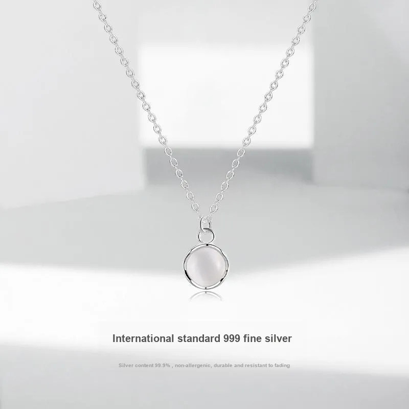 JUICY GRAPE Glass Cat Eye Jade Necklaces Women's-2
