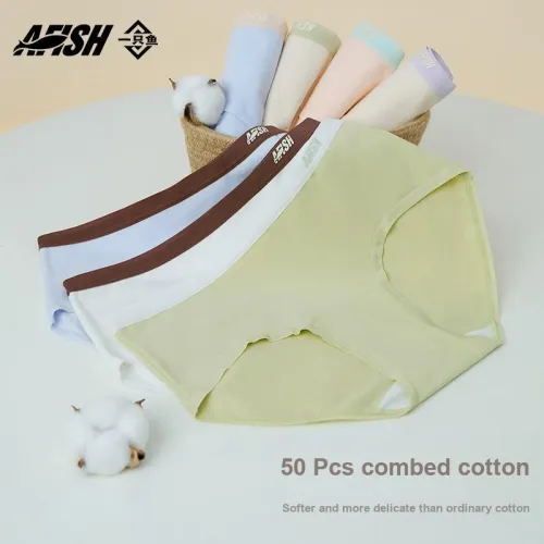 AFISH Underpants Women's 4 Independent Shopping Bags Included