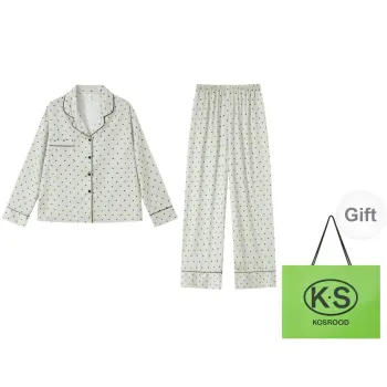 Kosrood Pajama Set Women's Shopping Bag Apricot