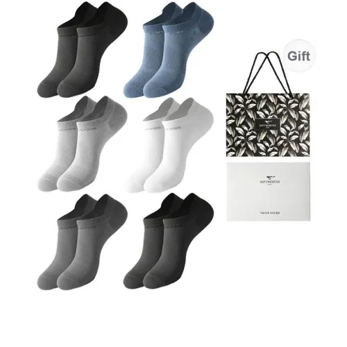 SEPTWOLVES Ankle Socks Men's 6 Pairs Gift Box Packaged