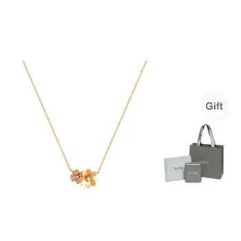 YPYN S925 Silver Necklaces Women's Rose Gold