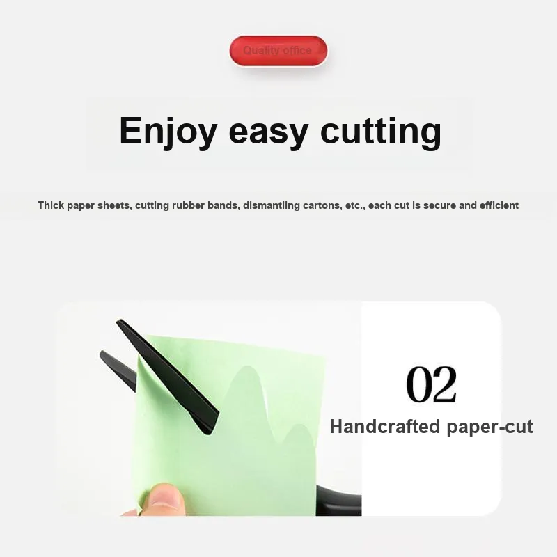 Qixin Black Coated Anti Cling Scissors-3
