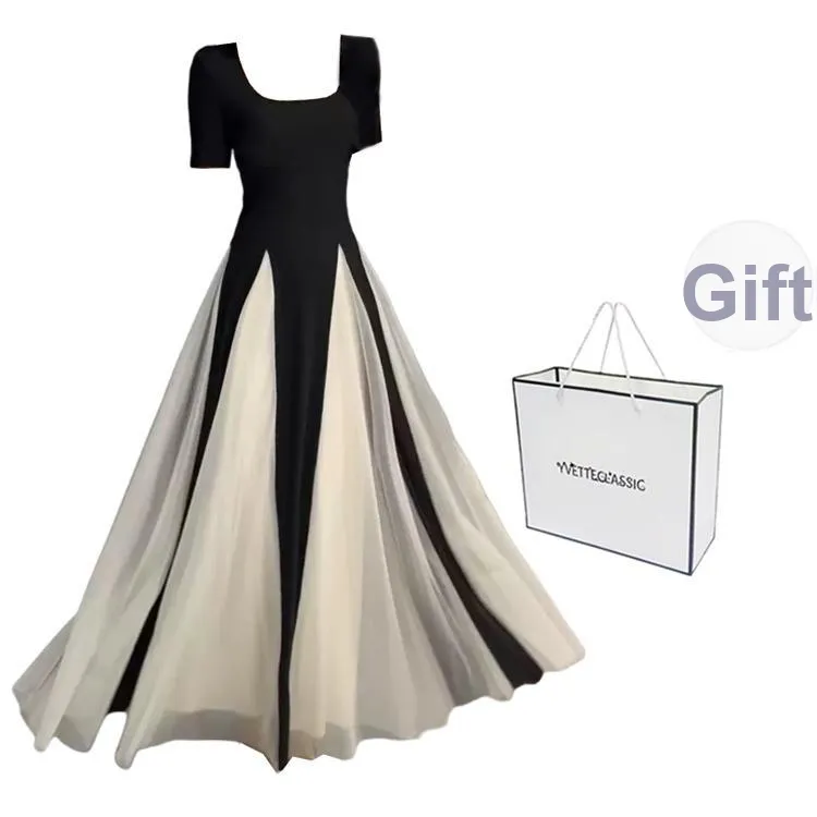 KUNZHUDAXIANG Short Sleeved Dress Women's-7