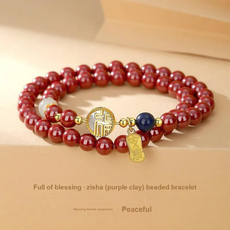 Royal Heaven's Choice Cinnabar Bracelets Unisex-1