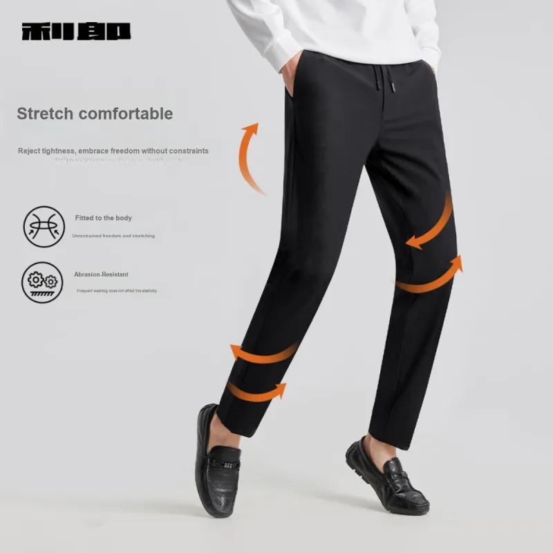 LESS IS MORE SS25 Casual Pants Men's Black-4
