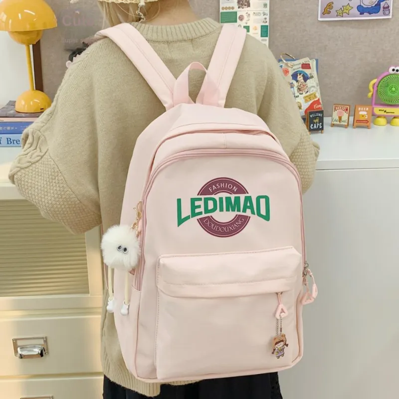 YUANTUZHE Nylon Fabric Backpack Unisex Multicolor-11