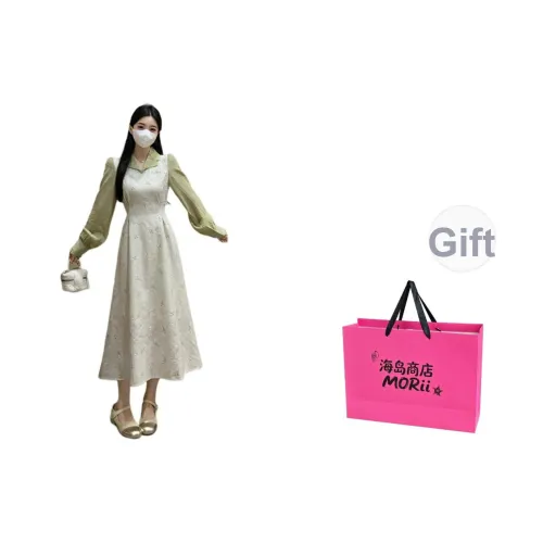 MORii Длинное платье с длинными рукавами женское