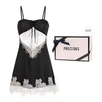 OEING Nightgown Women's Gift Box Set Black