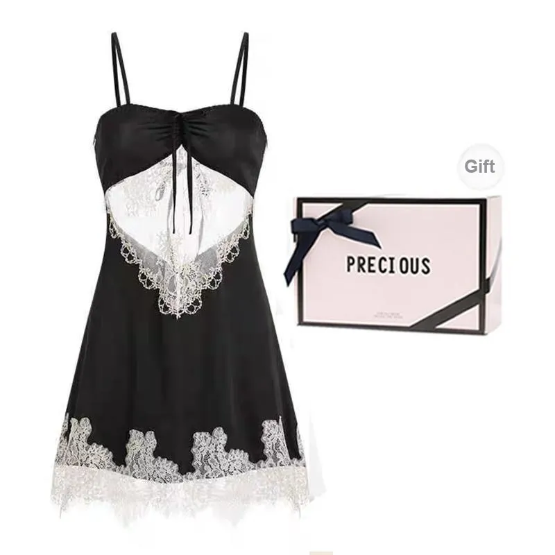 OEING Nightgown Women's Gift Box Set Black-0