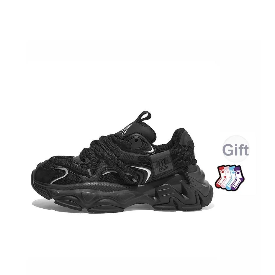 Masongarments Height Increasing Wear-Resistant Low-Top Chunky Sneakers Unisex