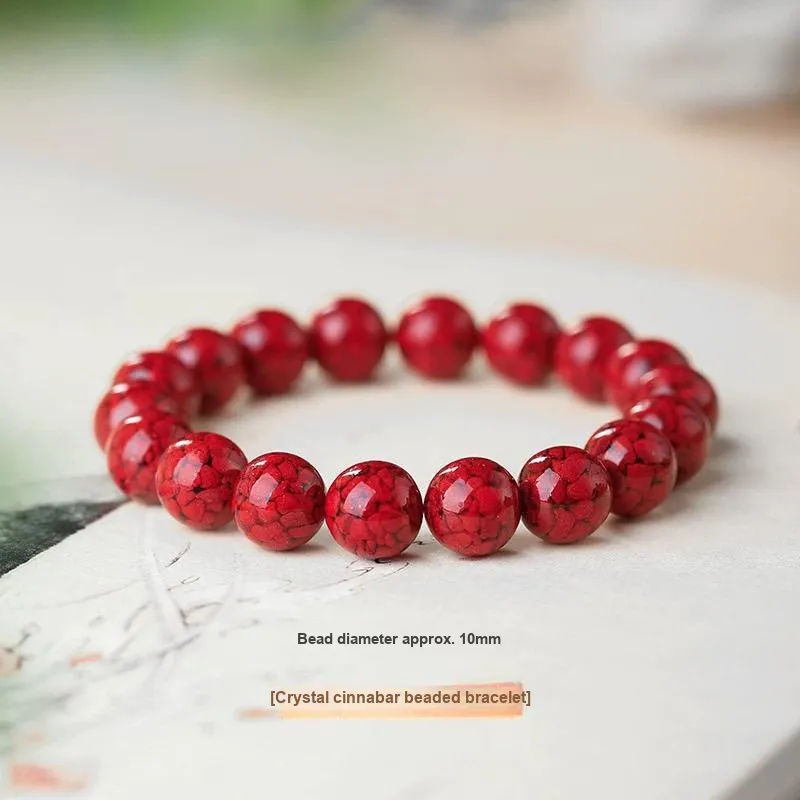 Harf Cinnabar Jade Bracelets Unisex-10