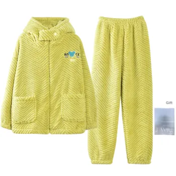 Lan Miao Pajama Set Women's Shopping Bag Avocado Green