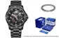 Black Case Black Dial Steel Band-Blue Whale Box (Bracelet)