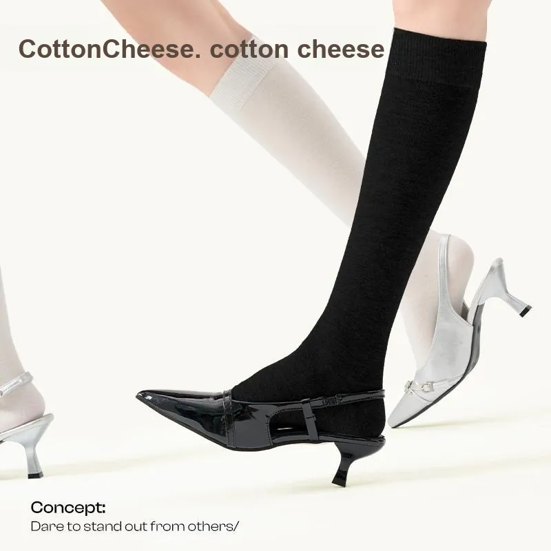 COTTON CHEESE Knee High Socks Women's 1 Pack-31