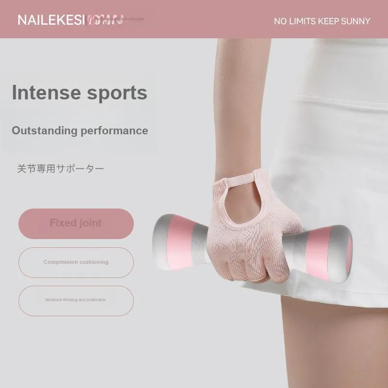 NAILEKESI Weightlifting Belts / Gym Gloves Protective Palm Slip Resistant 1 Pair Adults-4