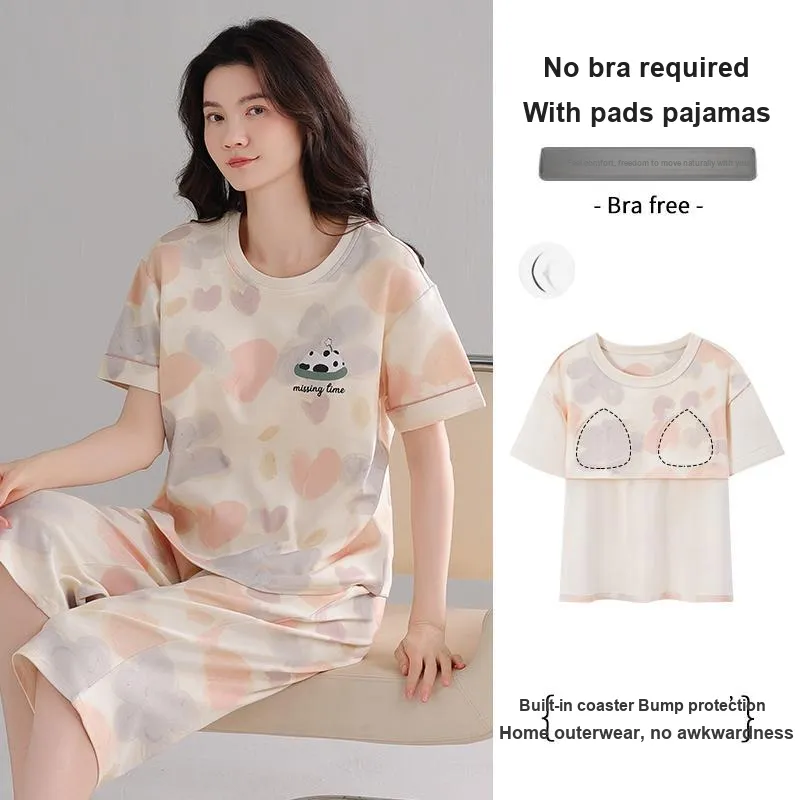 FENTENGCARE Pajama Set Women's Apricot-1