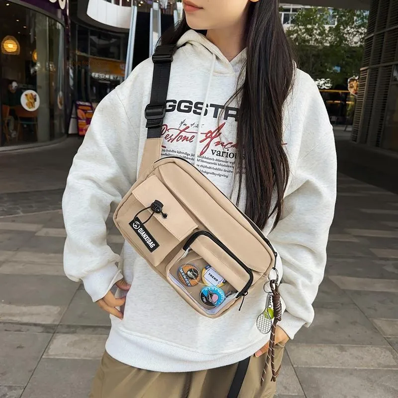 YUANTUZHE Nylon Crossbody Bag Unisex Multicolor-9