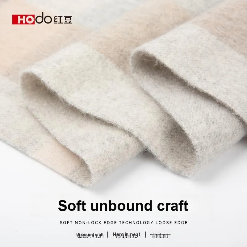 Red Bean 100% Cashmere Knit Scarves Women's-13