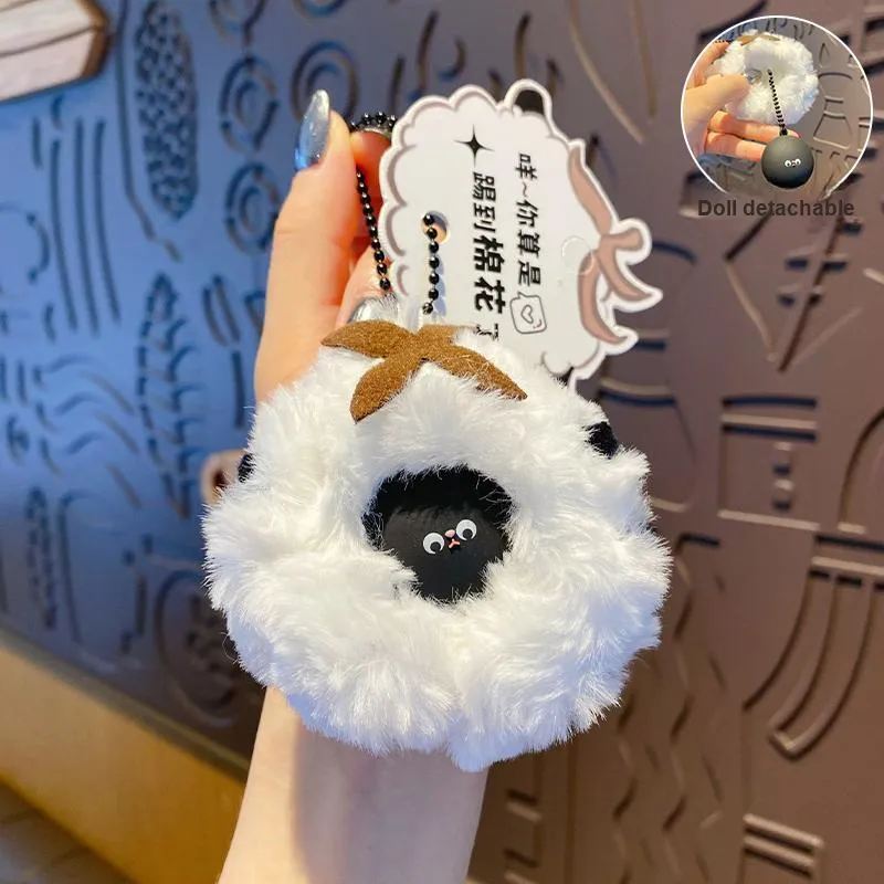 Baimao Plush+PVC+Metal Keychains Unisex-2