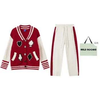 WILD ROOMS Pajama Set Women's Shopping Bag Red