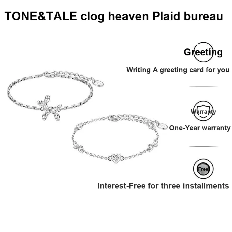 TONE & TALE White Gold Plated Copper Bracelets Unisex-3