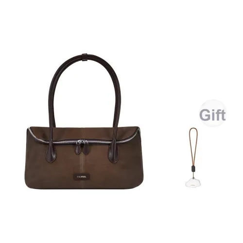 ANDFEEL Замша Коровья кожа Сумка на плечо Стандартная Женская Светло-коричневый Темно-коричневый