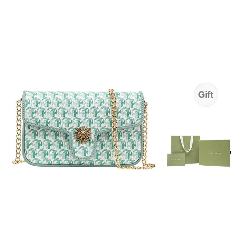 VANESSA HOGAN Pvc Chain Bag Shoulder Bag Small Size Women's Green-5