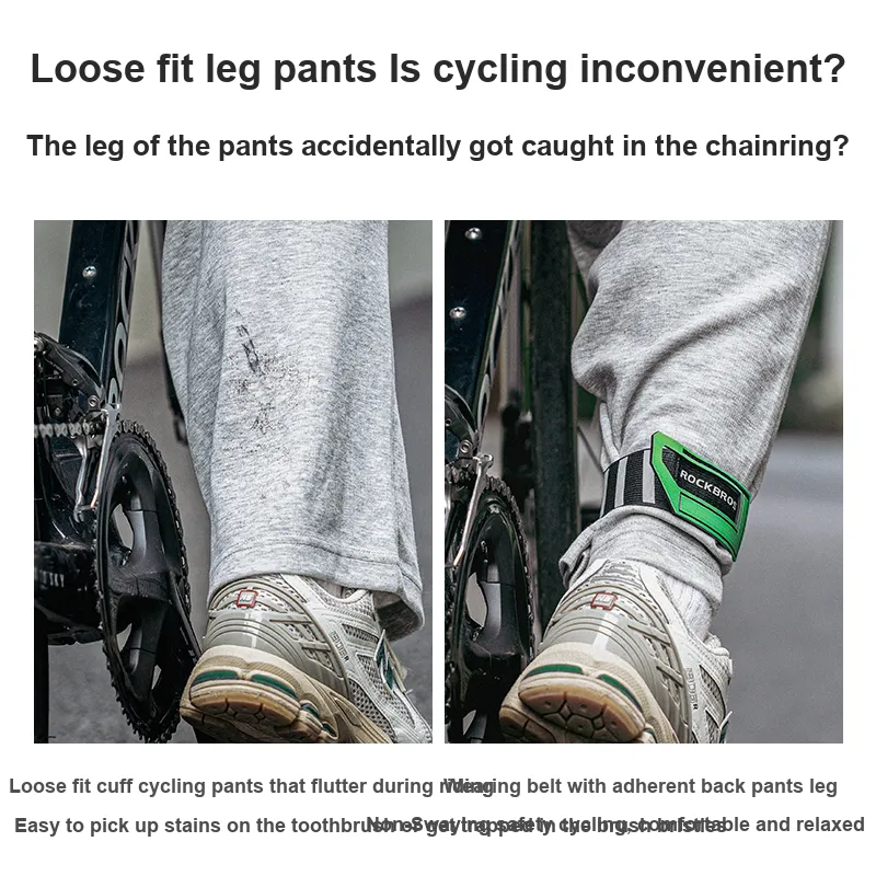 ROCKBROS Riding Equipment Cycling Leg Strap Unisex Polyester PVC Approximately 37mm Wide.-6
