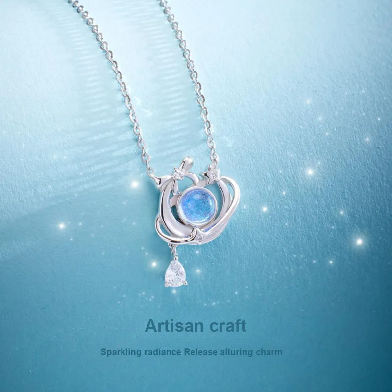 KADER Fleeing Princess Series S925 Silver Necklaces Women's Silver-2