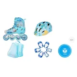 Blue K7 Clothing Sets (K7 Helmet+KP1 Protective Gear+Bag)