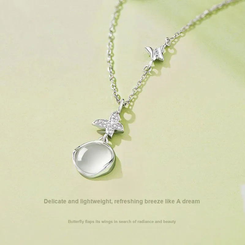 GIFU Chalcedony Jade Necklaces Women's-3