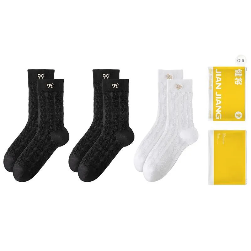 Master Mid Calf Socks Women's Shopping Bag Combo Set-1
