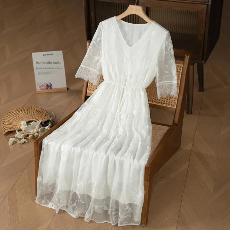 To The West Short Sleeved Dress Women's-9