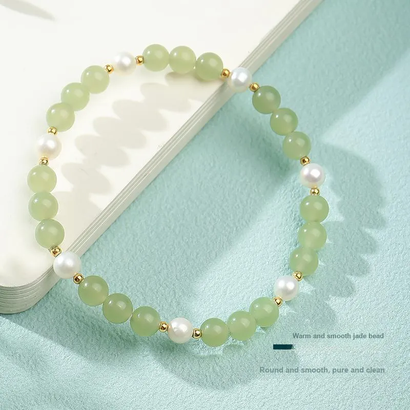 YINXIANGMOU Hetian Jade Bracelets Green Jade Women's-4
