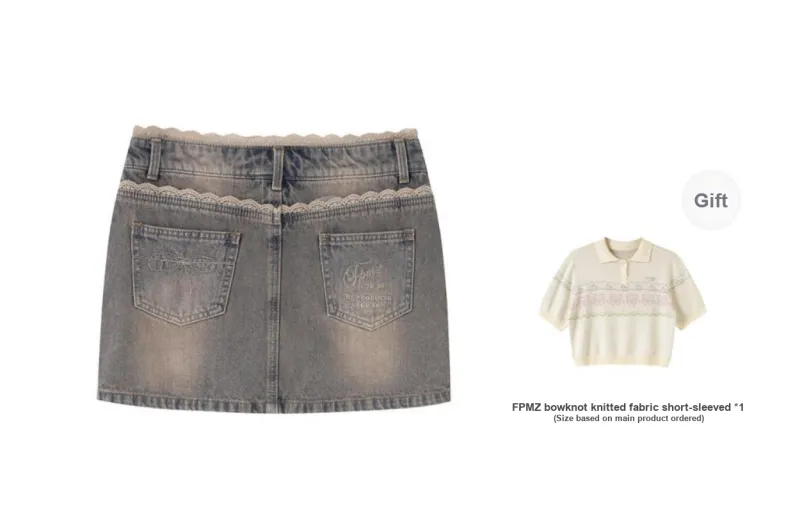 FPMZ Denim Short Skirts Women's-6