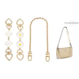 Gold[White Four-Leaf Clover+Daisy Extender Chain]+Decorative Chain 40cm