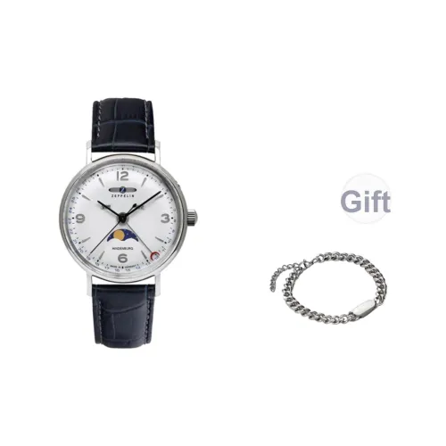 ZEPPELIN Кварцевый механизм Мужские часы Часы Белый циферблат