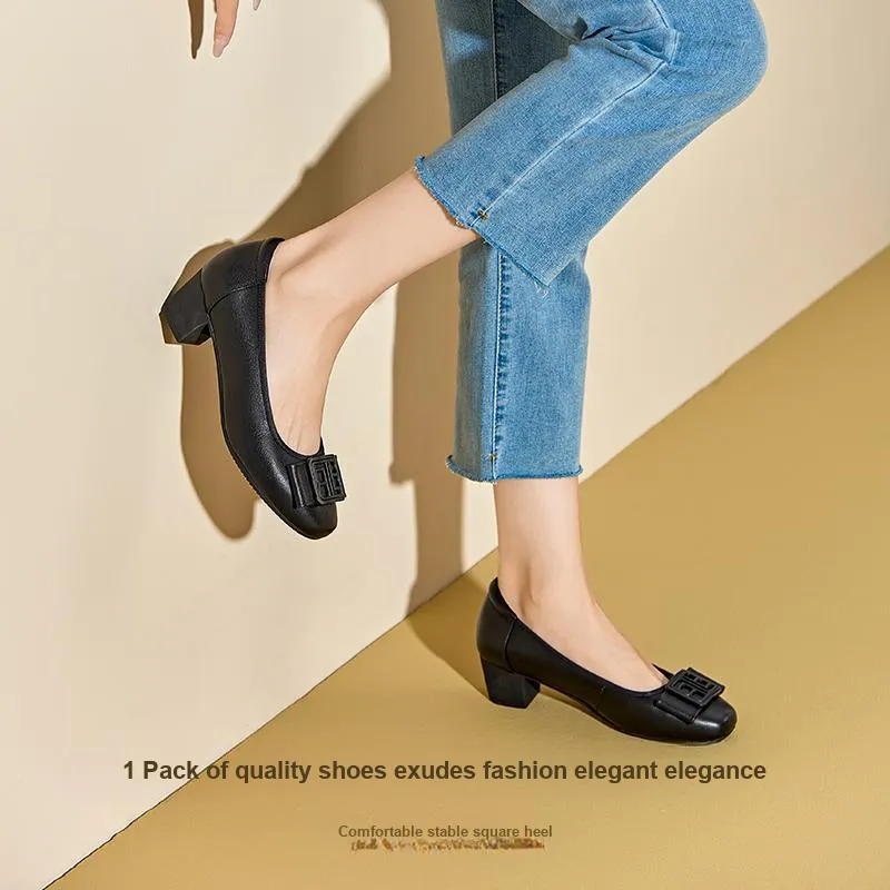 DG Casual Single Shoes 4.5cm Women's-3